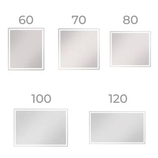 Зеркало с подсветкой Vigo Geometry Step 233 70 см